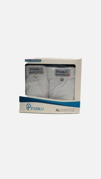 شورت مردانه پادار سفید ساده برندپارکو کد5501